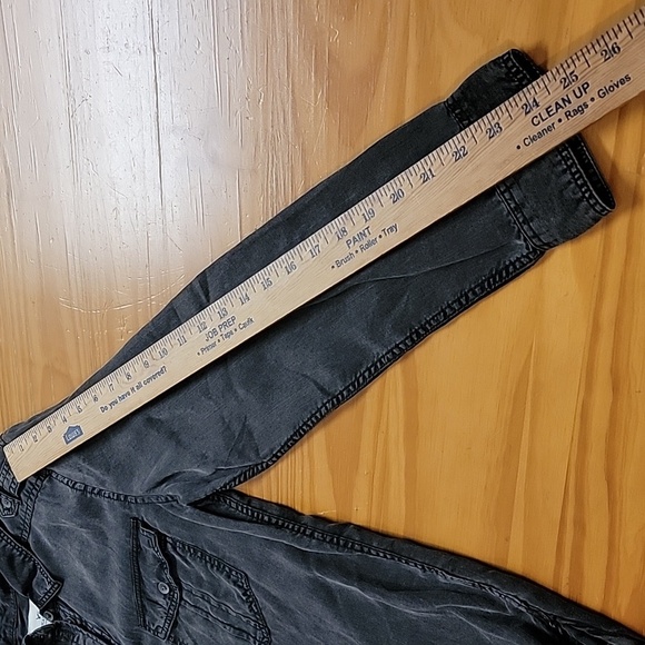 American Eagle Outfitters Black Button Down Shirt - Picture 6 of 9